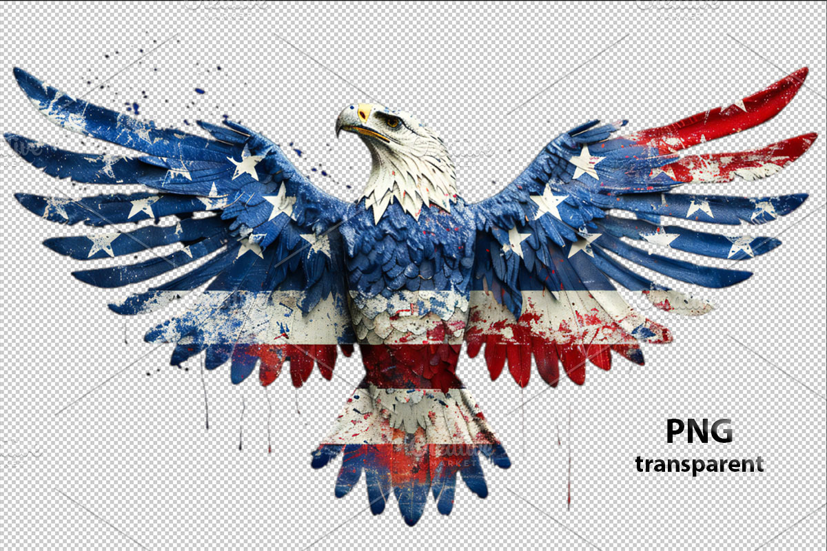 American Eagle Flag Patriotic PNG, an Object Graphic by VetalStock (Photo 3 of 6)