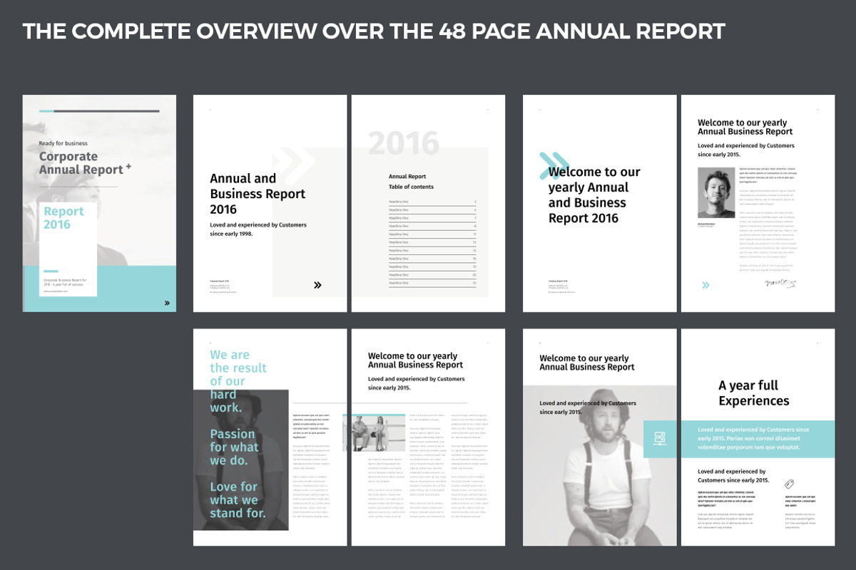 Annual Report, a Brochure Template by Egotype (Photo 2 of 28)