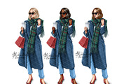 Fashion Girl Coffee Cup, a Person Illustration by BigArtLab (Thumbnail 2 of 4)