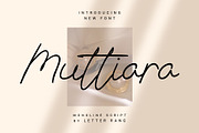 Muttiara | monoline script, a Script Font by Lightsense (Thumbnail 1 of 10)