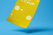Flying Flyer Paper Poster, an Advertising Mockup by smishura (Thumbnail 3 of 5)