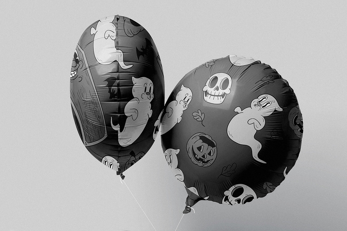 Halloween Retro Cartoon Collection, a Seasonal Illustration by Kokoshka (Photo 8 of 12)