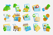 Online Payment 3D Icon Set, an Object 3D Model by Eklip Studio (Thumbnail 2 of 3)