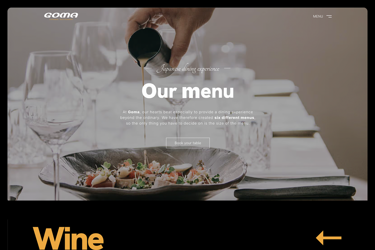 Goma Webflow Template, a HTML Template by casperbroe (Photo 2 of 3)