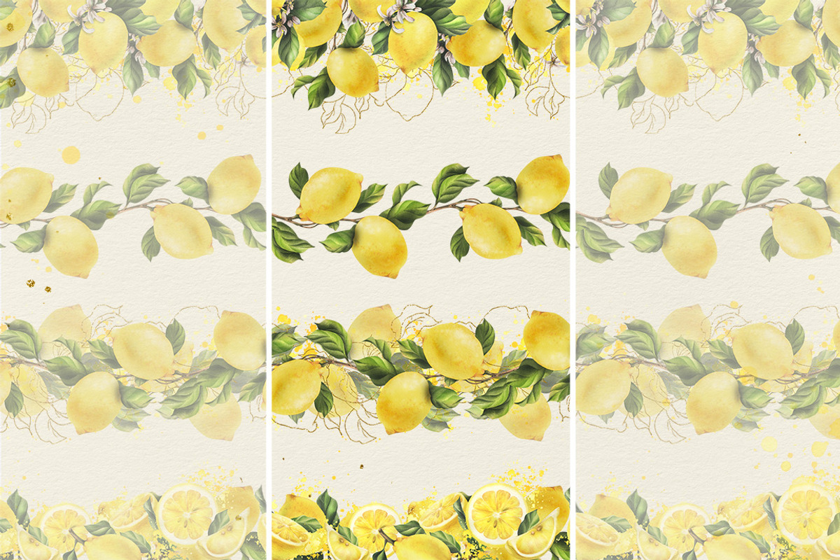 Lemons sunny watercolor clipart, a Food Illustration by NATASHA CHU (Photo 20 of 23)