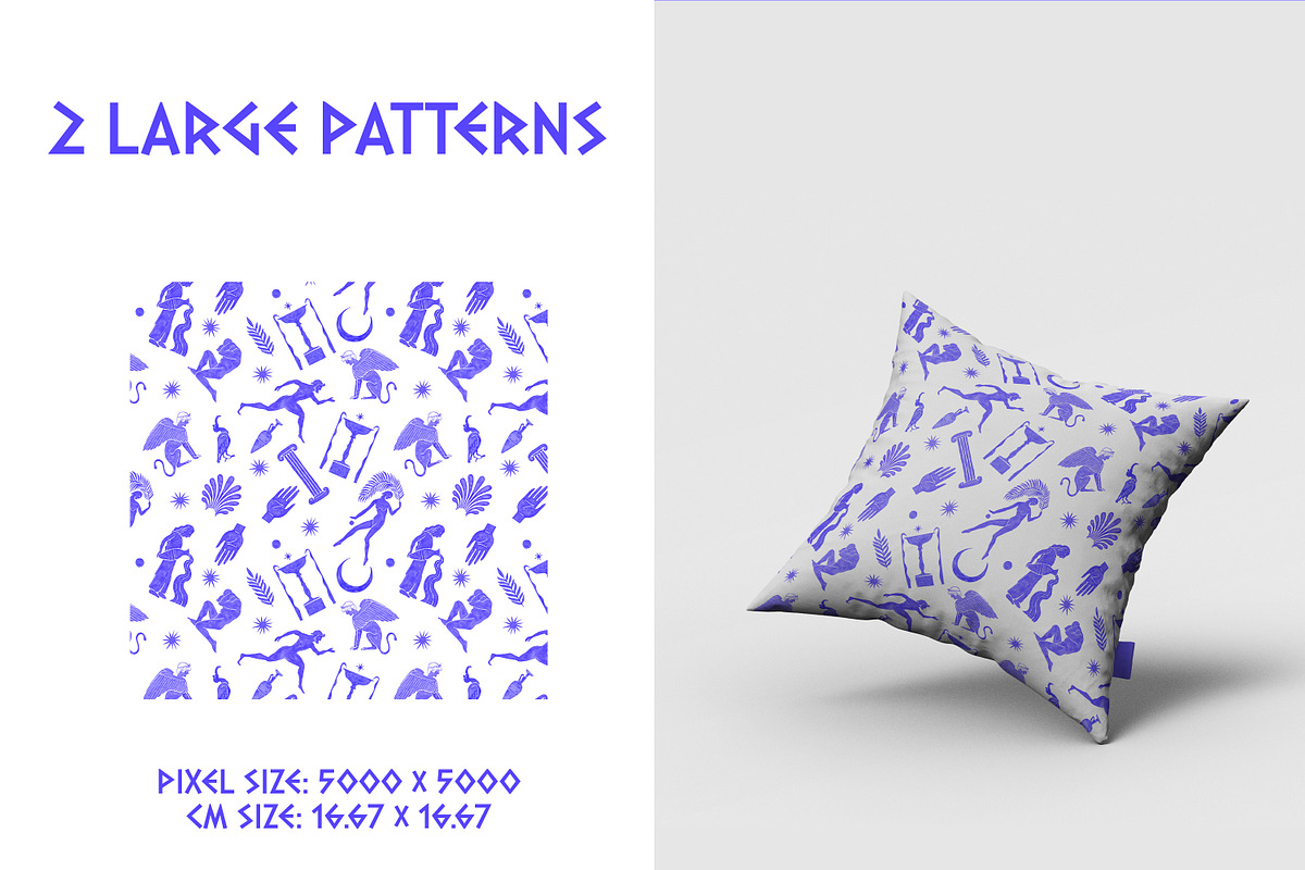 Ancient Greek Illustrations Set, a Pattern Graphic by La Caleya patterns (Photo 5 of 6)