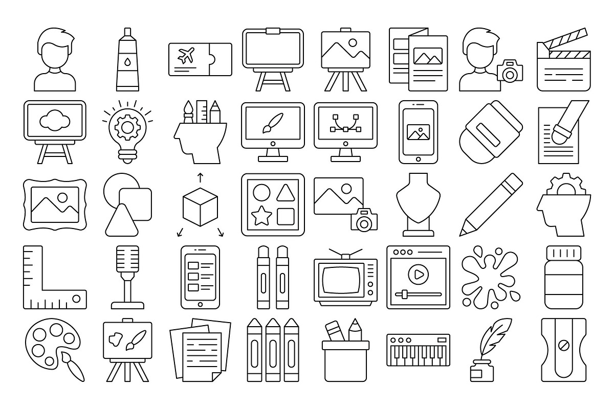 Art And Culture Icons Pack, an Icon by Vector Portal (Photo 5 of 5)