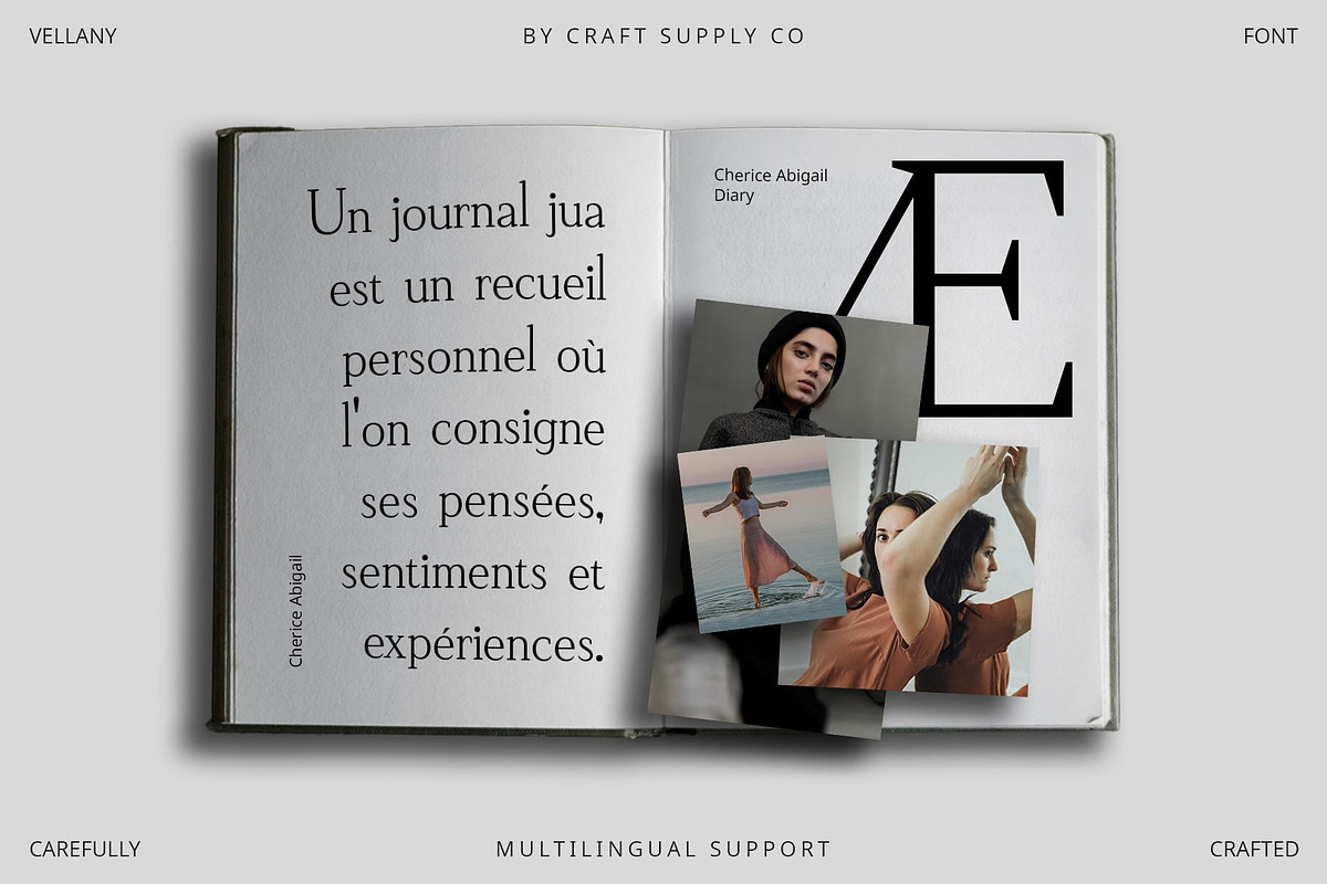 Vellany – Serif Typeface, a Serif Font by Craft Supply Co. (Photo 6 of 8)