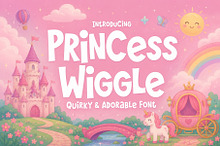 Princess Wiggle - Adorable Font