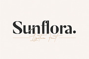 Sunflora - Unique Ligature Font, a Sans Serif Font by Tropical Type (Thumbnail 1 of 7)