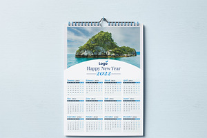 Single Page Wall Calendar 2022