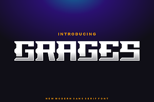 Grages - Font, a Sans Serif Font by artchiles_design