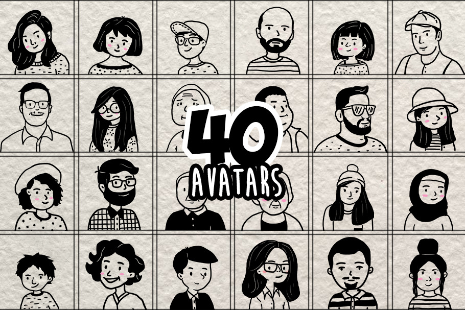 Avatar Art Logos Profile by Hanazumi | Creative Market