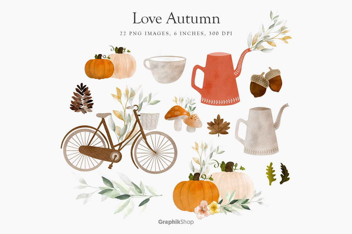 Love Autumn Collection, a Seasonal Illustration by Chus Moreno Studio (Photo 3 of 7)