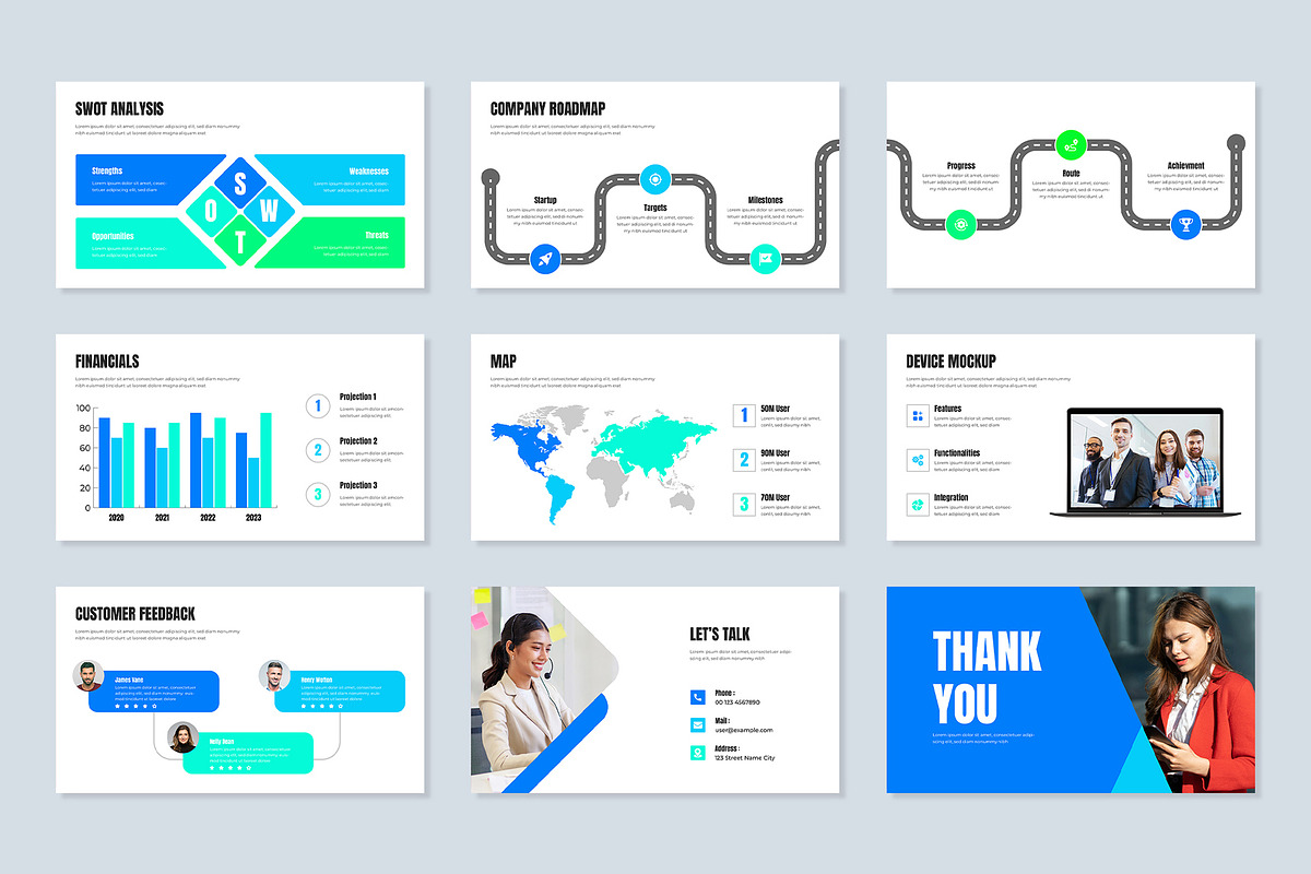 Business PowerPoint Presentation, a Presentation Template by Mighty-Slide (Photo 5 of 5)