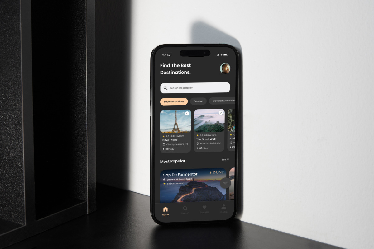 Flying - Travel Mobile App, an App Template by trabaskriya (Photo 3 of 5)