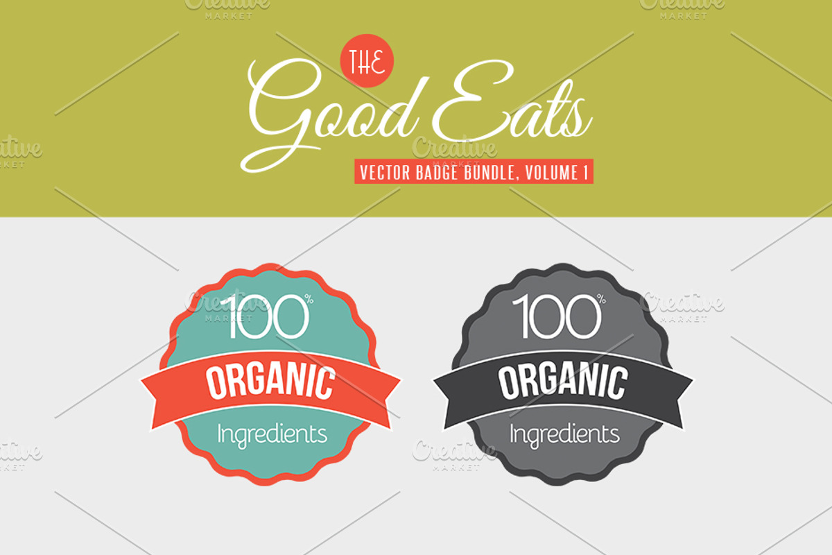 Good Eats Vector Badges Vol. 1 preview 4
