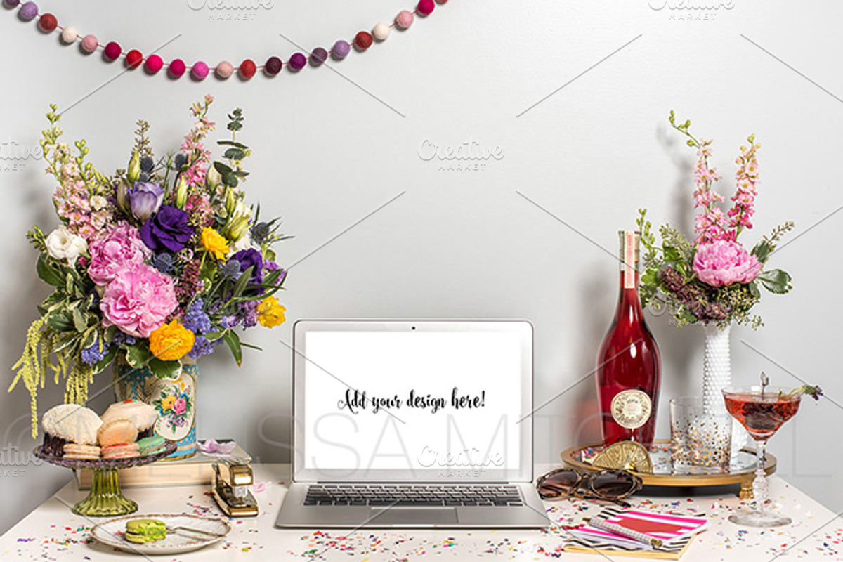 Macbook Styled Mockup #25, a Mac Mockup by MMStyledStock (Photo 1 of 2)