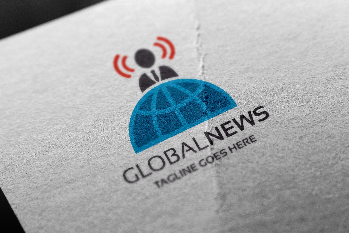 Global News Logo, a Branding & Logo Template by Design_Planet