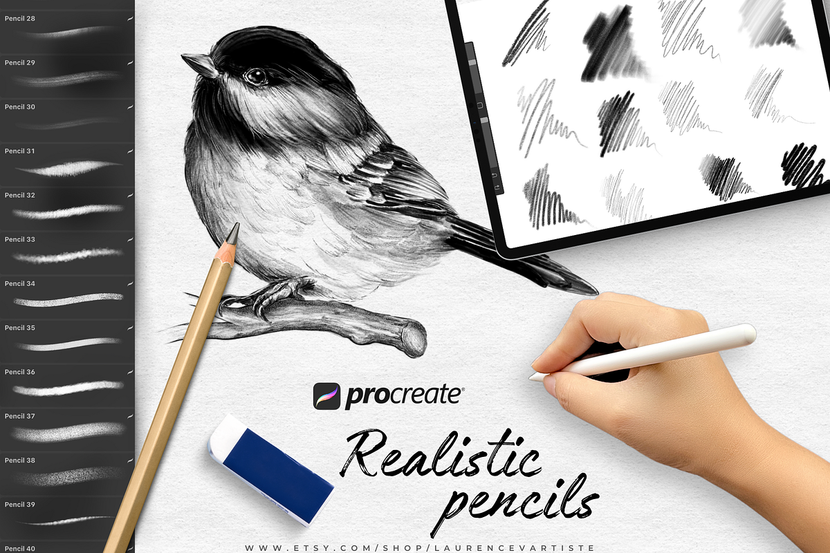 700+ Procreate Brushes Bundle, a Brushes & More by LaurenceVArtiste (Photo 3 of 9)
