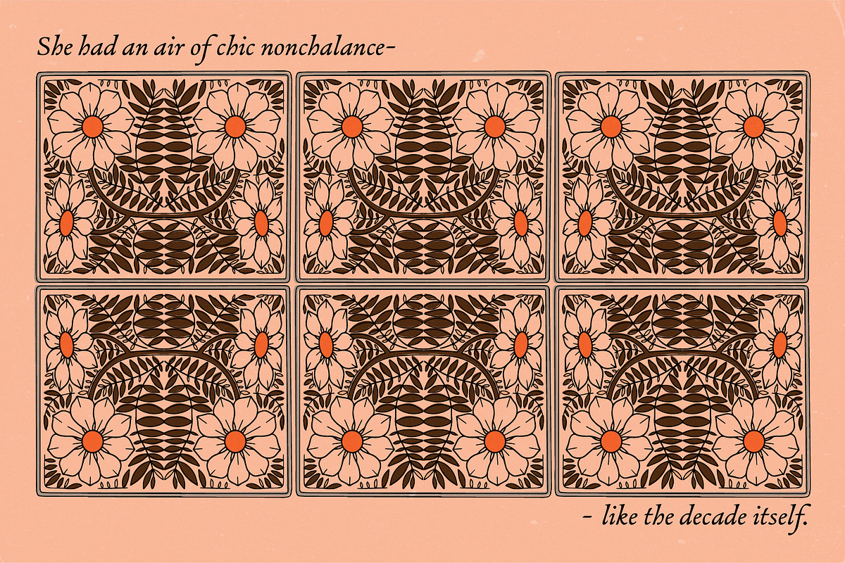 ArtDeco Floral Patterns, a Pattern Graphic by angelainthefields (Photo 7 of 13)