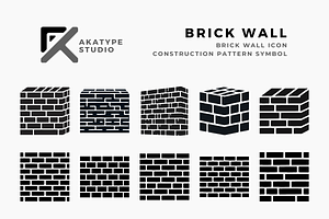 Brick Wall Icon Vector, an Icon by Akatype Studio
