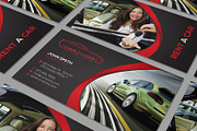 Rent A Car Business Card, a Business Card Template by RQ Designs (Thumbnail 2 of 8)
