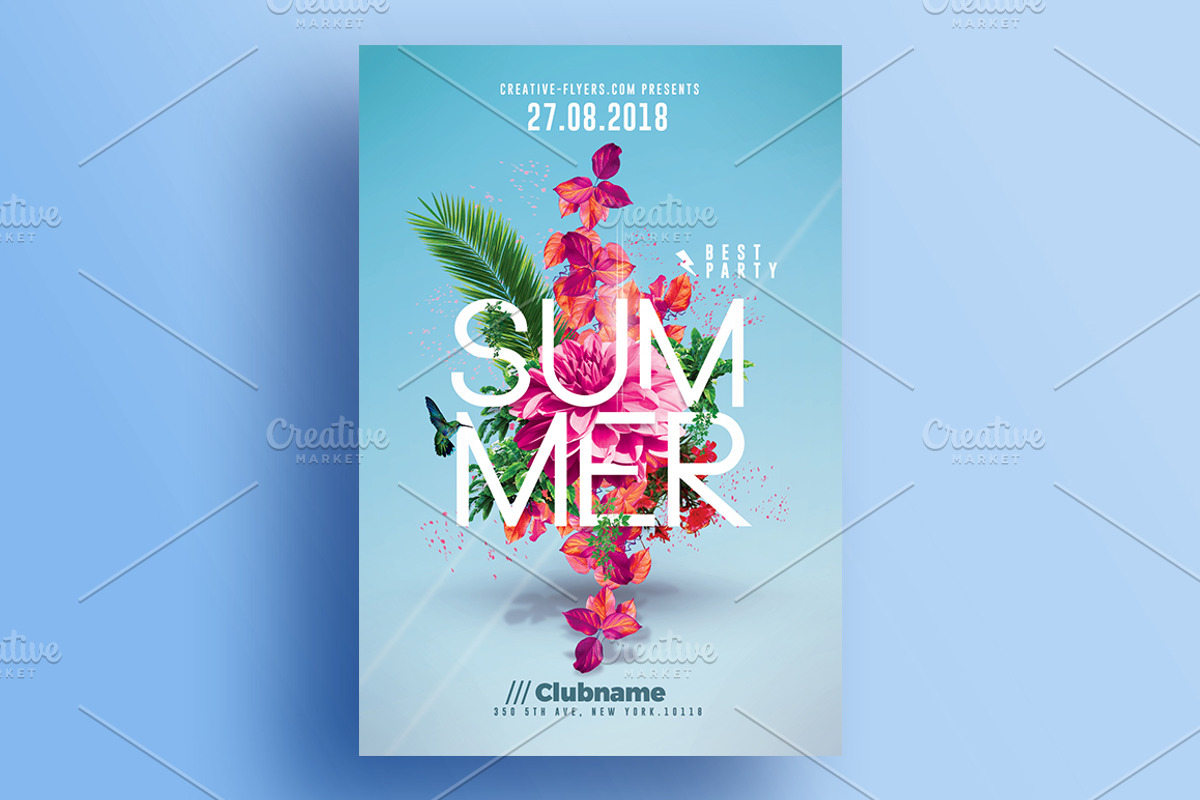 Summer Party | 4 Flyers Templates, a Flyer Template by Rome B Creation (Photo 5 of 5)