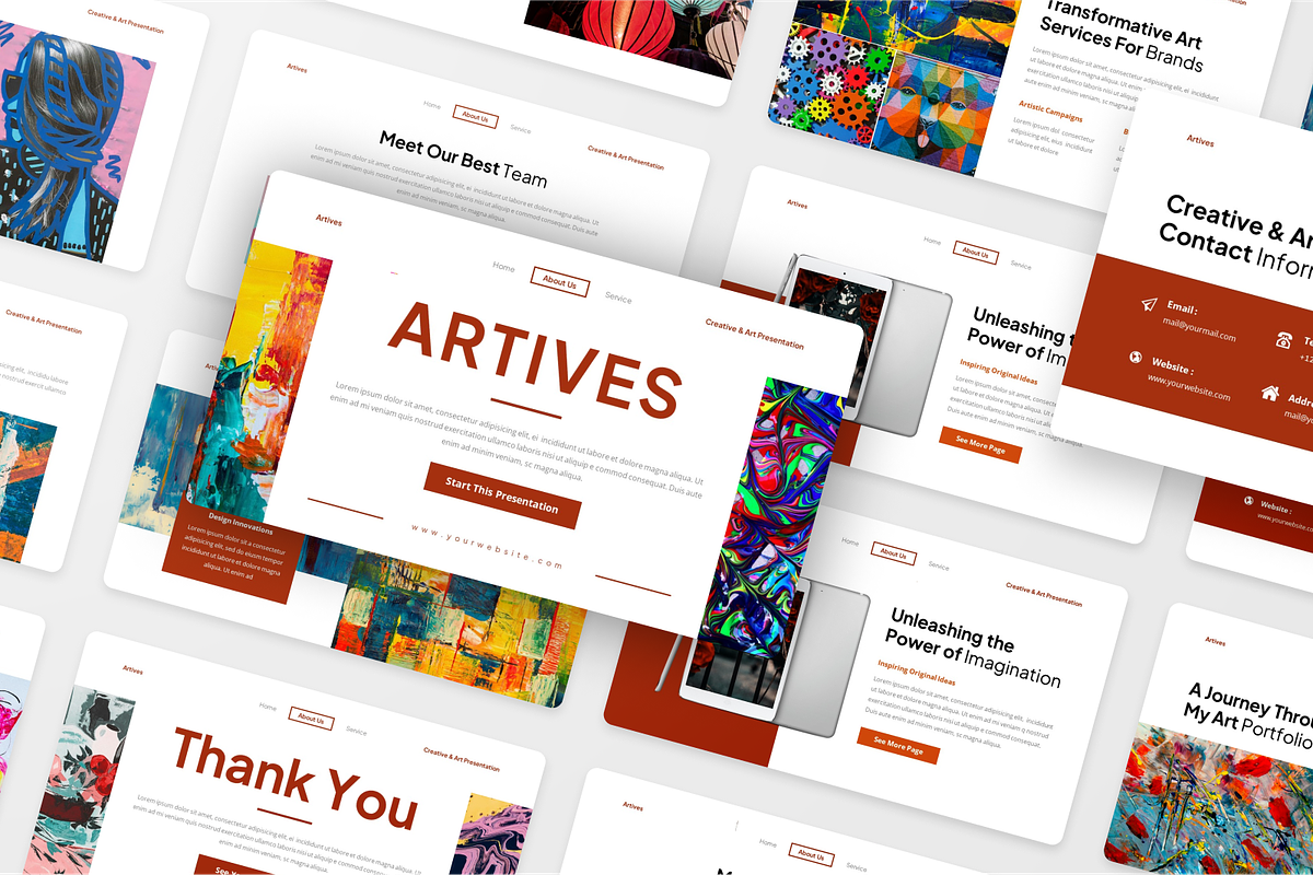 Artives Creative & Art Keynote, a Presentation Template by Annora Studio (Photo 5 of 5)