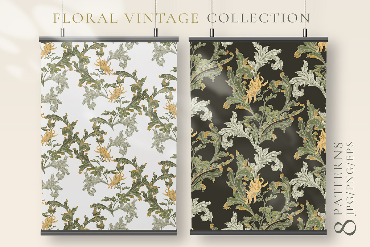 FLORAL VINTAGE COLLECTION, a Decorative Illustration by LanaDzi (Photo 2 of 10)