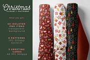 Christmas graphics & patterns, an Illustration by Laura Camoe (Thumbnail 3 of 6)