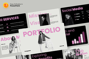 About Me – Portfolio PowerPoint, a Presentation Template by Premast