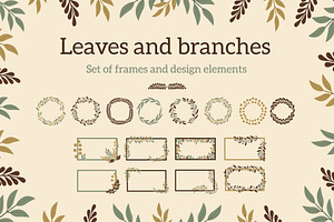 Leaves frames and elements