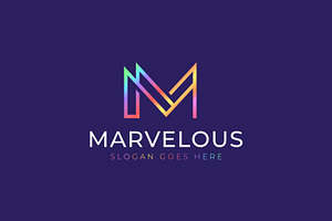Letter M Logo Marvelous Gradient, a Branding & Logo Template by Signatoro