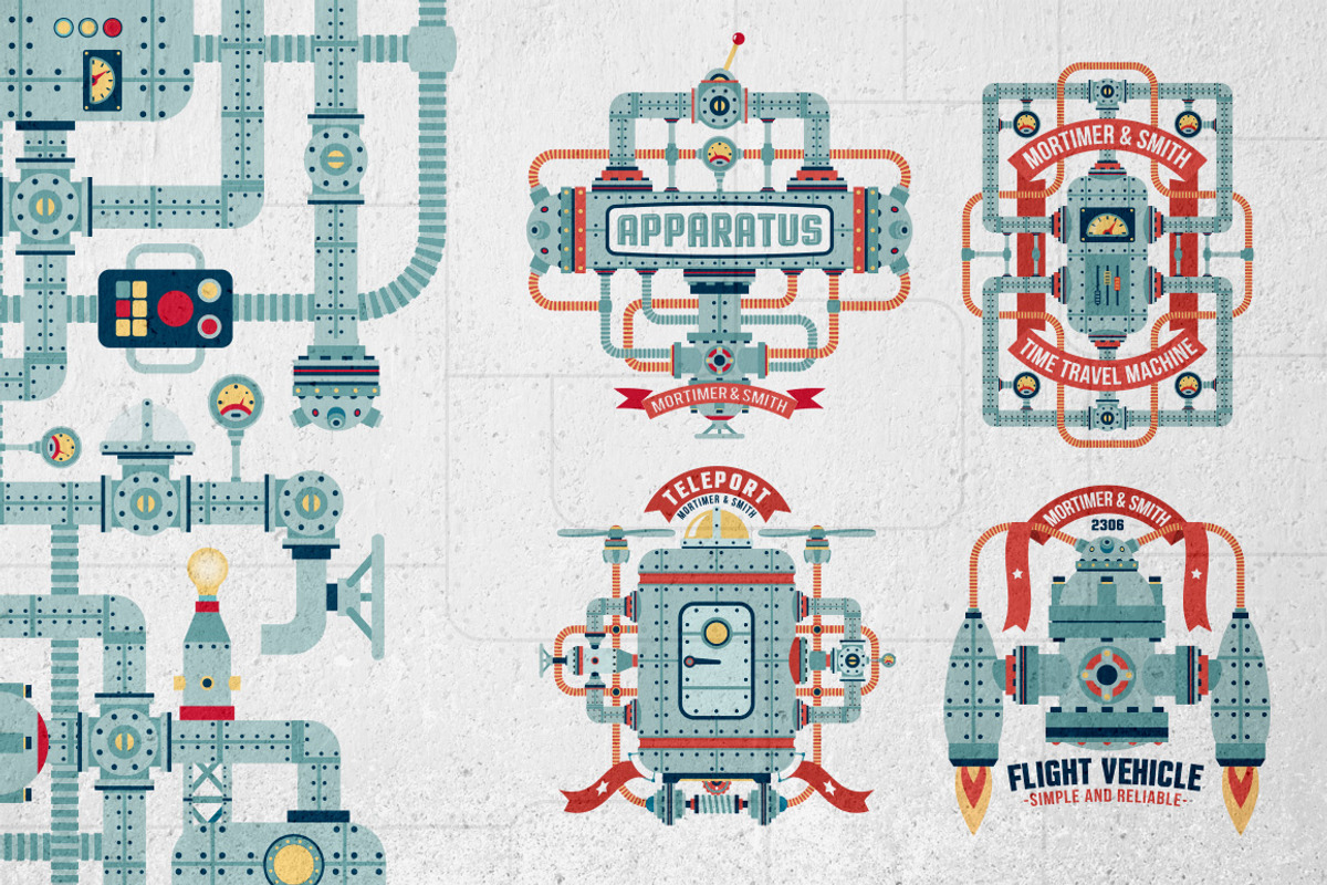 Fantastic Machine Templates, a Business Card Template by Agor2012 shop (Photo 2 of 3)