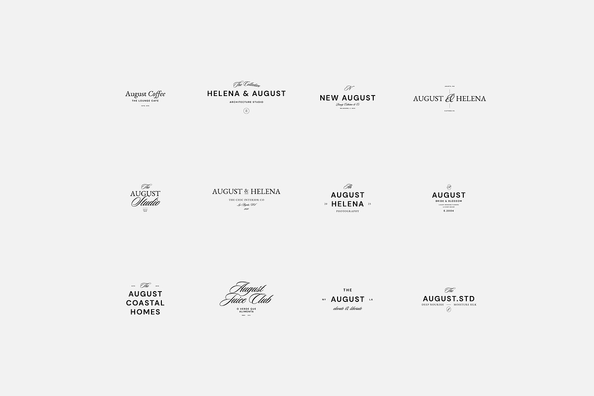 August Logo Kit - Ps Ai Id Eps Canva, a Branding & Logo Template by Aprilea (Photo 6 of 11)