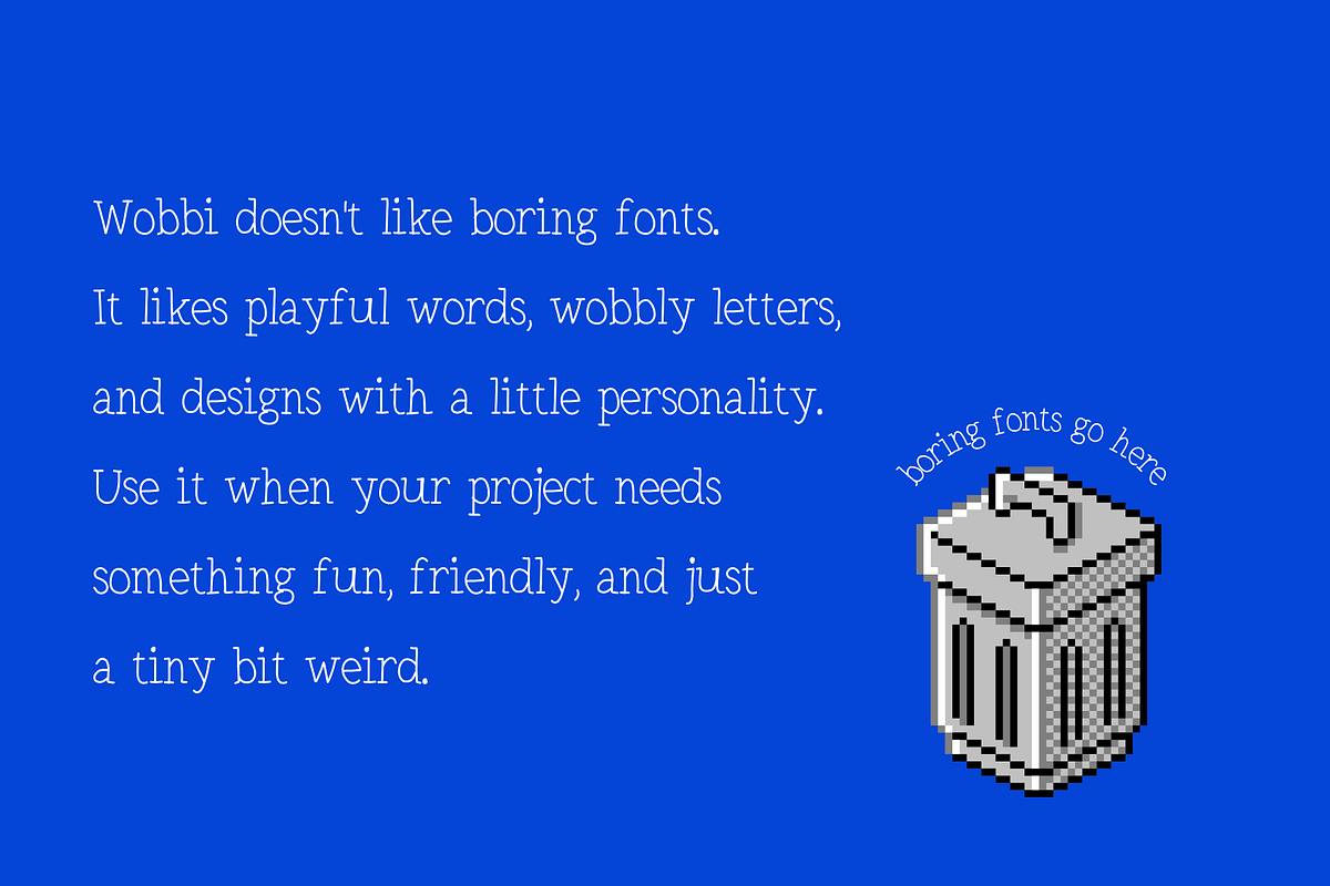 Wobbi – Playful Handwritten Serif, a Handwritten Font by BiancaXavier (Photo 3 of 9)