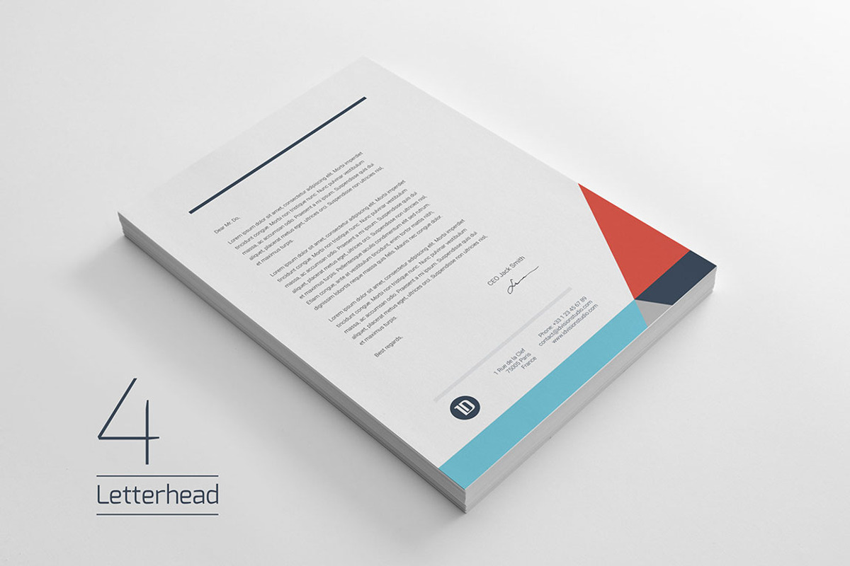 Stationery Corporate Identity 003, a Stationery Template by ID Vision Studio (Photo 5 of 6)
