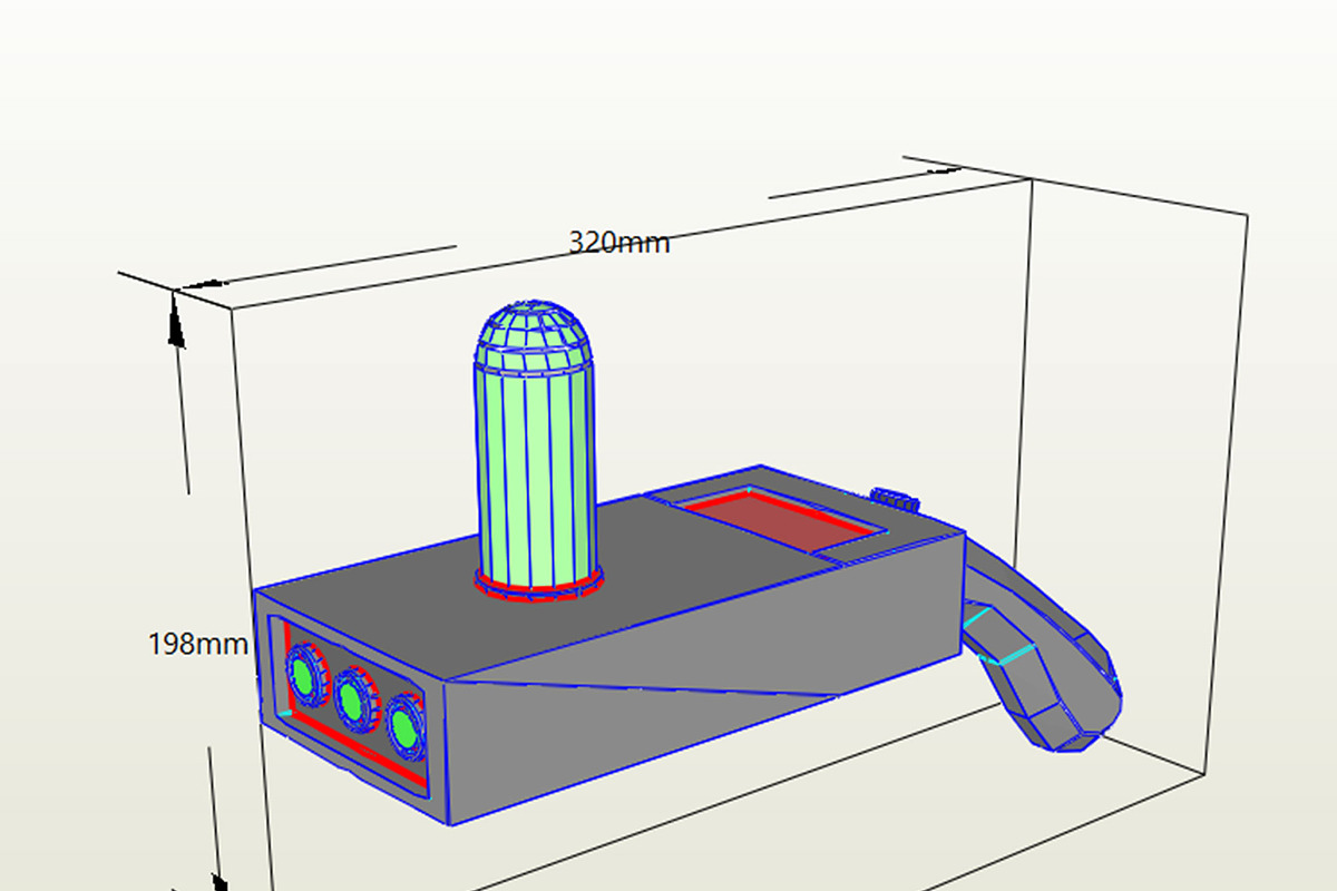 Rick’s Portal Gun Cardboard Template, an Object Graphic by Krasota Iskusstva (Photo 2 of 3)