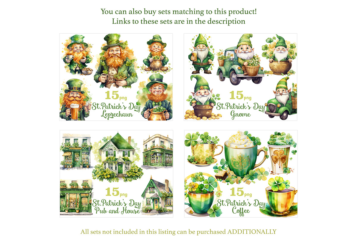 St.Patrick’s Day Coffee PNG, a Seasonal Illustration by GlamArtZhanna (Photo 2 of 6)