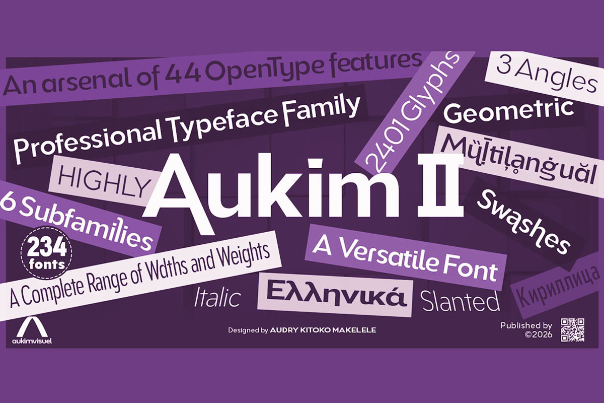 Aukim II Condensed, a Sans Serif Font by Aukimvisuel (Photo 1 of 15)
