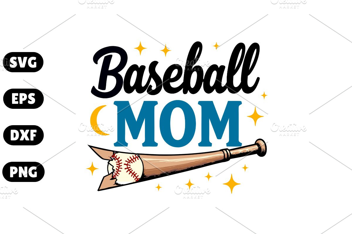 Baseball Mom SVG – Perfect for Game, an Illustration by Awieee1 (Photo 1 of 4)