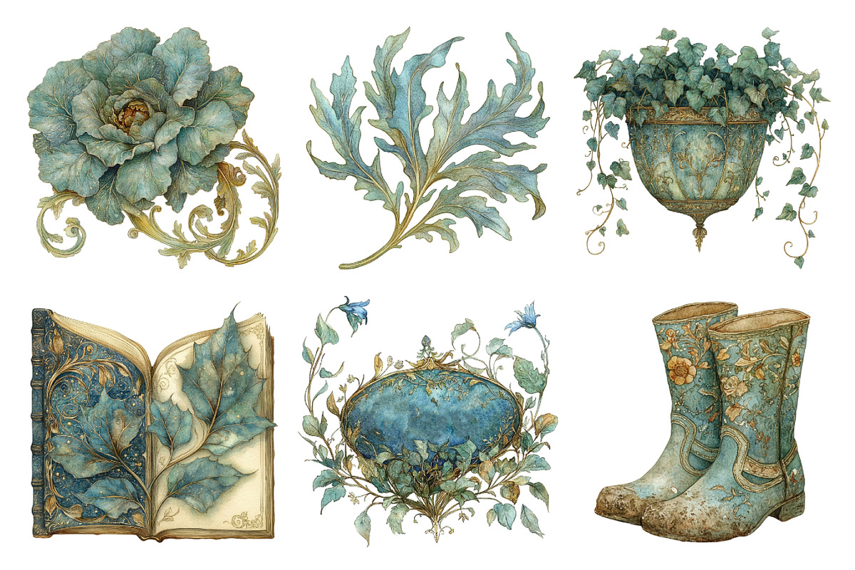 Green Garden Clipart, an Illustration by Daily.Designs (Photo 4 of 5)