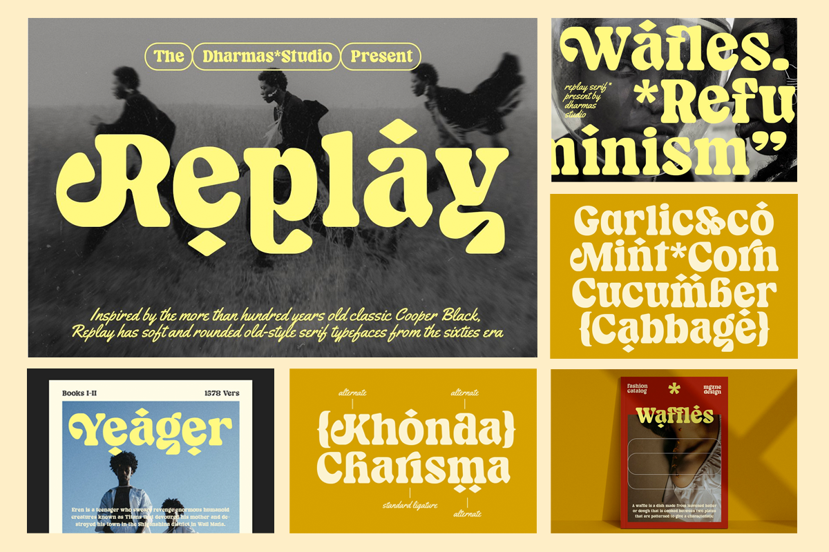 Retro Bundle Collection V2 - 99% OFF, a Serif Font by Dharmas Foundry (Photo 10 of 21)