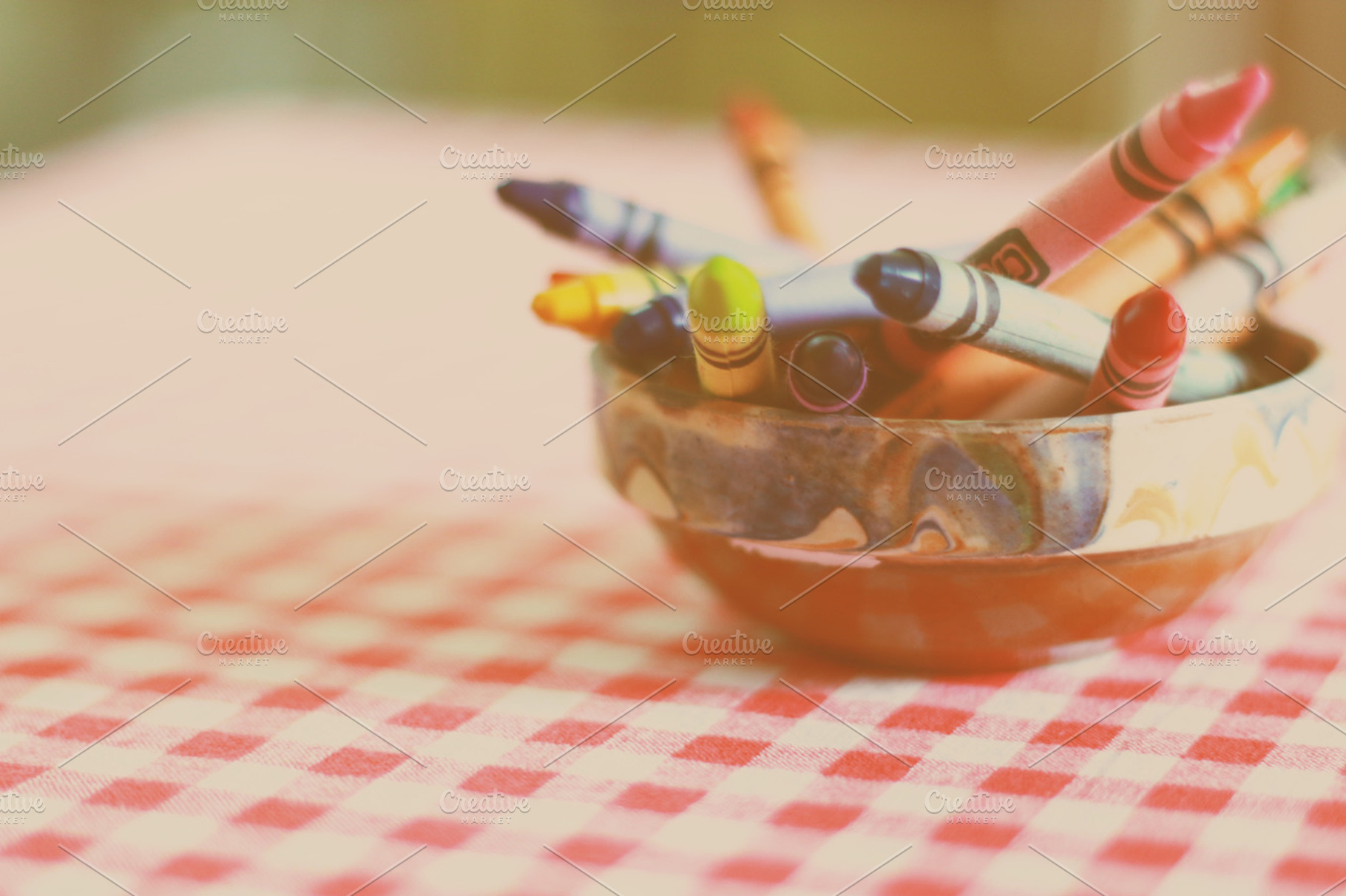 Crayons Featuring Crayons Vintage And Blur