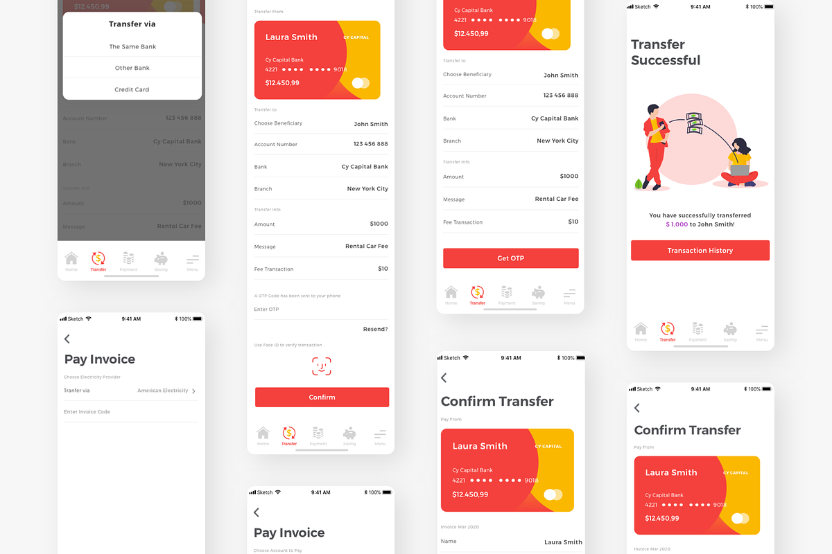 Cy Capital Bank App UI Kit, an App Template by Capi Product (Photo 8 of 18)