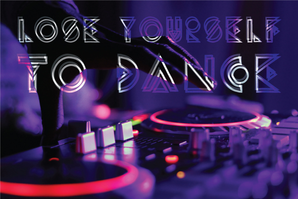 Party Down - Geometric Font preview 2