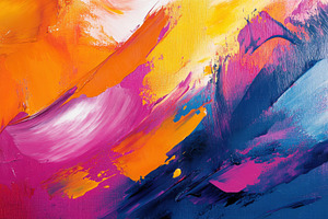 Abstract colorful painting vibrant h, a Photo by Pixeness Studio