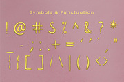 Balloon SVG Font Golden, a Handwritten Font by 3Motional (Thumbnail 4 of 6)