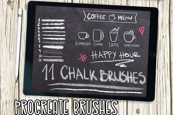 Procreate Chalk Brushes preview 3